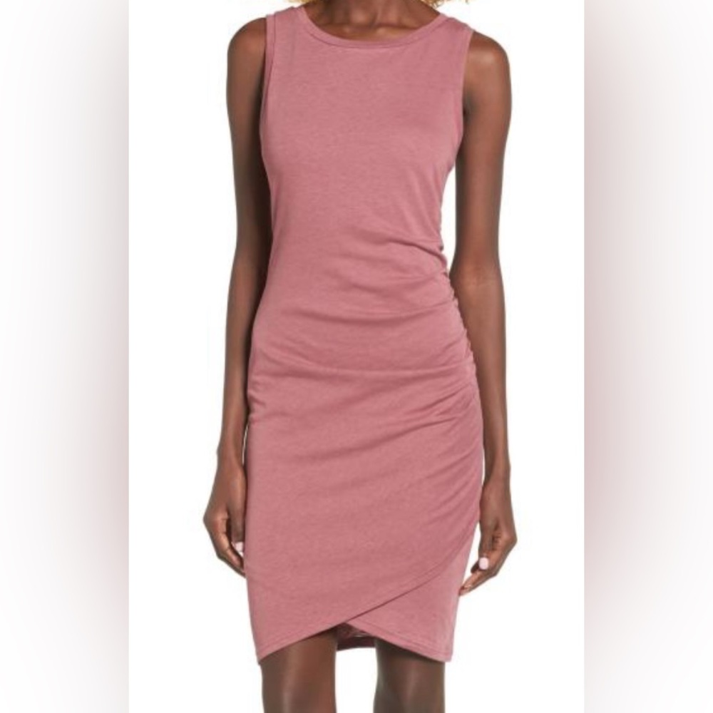 Leith Ruched Body-con sleeveless Dress